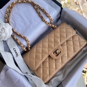 cream chanel bag